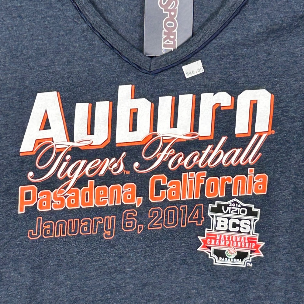 JanSport Auburn Tigers Football TShirt Womens Small Blue Short Sleeve Graphic - Picture 2 of 9